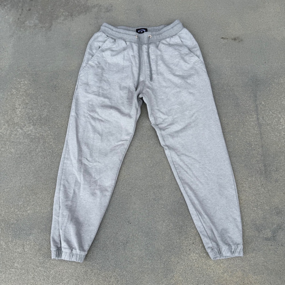 Billabong Men Heather Grey Fleece Joggers Sweatpants Size Small